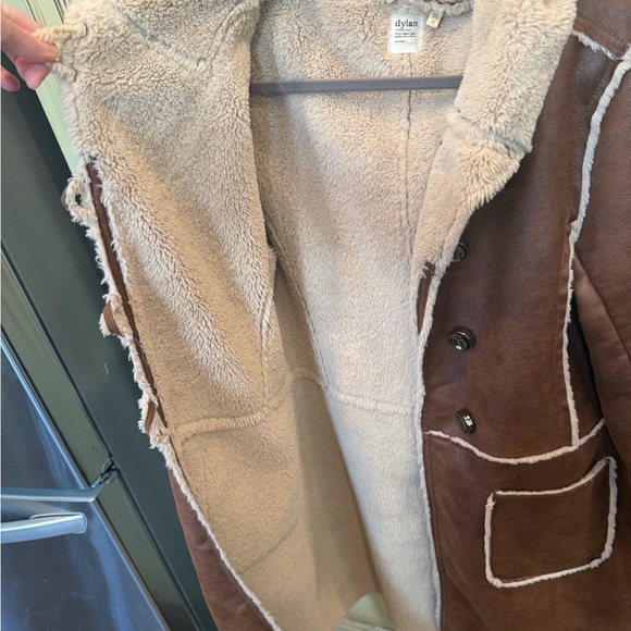 Dylan Brown Teddy Jacket with Cream Accents - Picture 9 of 9
